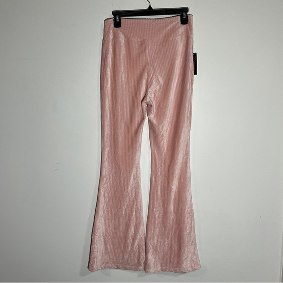 NO BOUNDARIES Junior Pants High Rise Flare Soft Corduroy Pink Size M (7/8) NWT - Picture 3 of 11